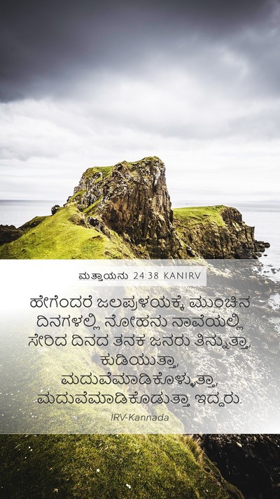ಮತ್ತಾಯನು 24:38 KANIRV Bible Verse Image