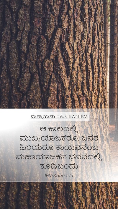 ಮತ್ತಾಯನು 26:3 KANIRV Bible Verse Image