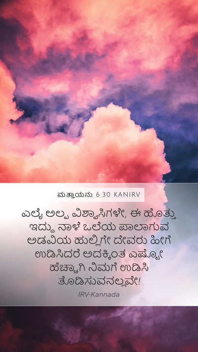 ಮತ್ತಾಯನು 6:30 KANIRV Bible Verse Image