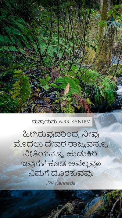 ಮತ್ತಾಯನು 6:33 KANIRV Bible Verse Image