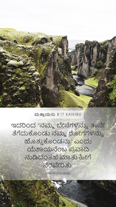 ಮತ್ತಾಯನು 8:17 KANIRV Bible Verse Image