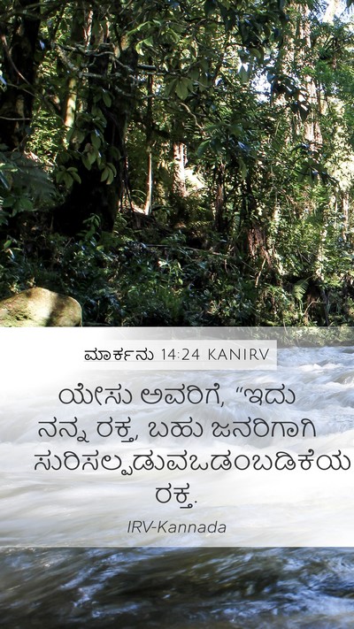 ಮಾರ್ಕನು 14:24 KANIRV Bible Verse Image