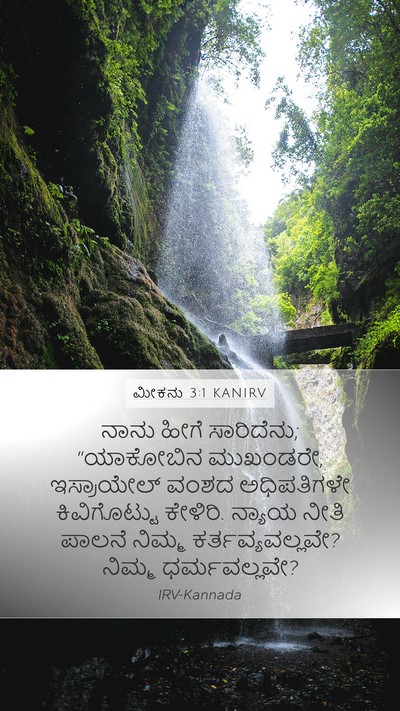 ಮೀಕನು 3:1 KANIRV Bible Verse Image