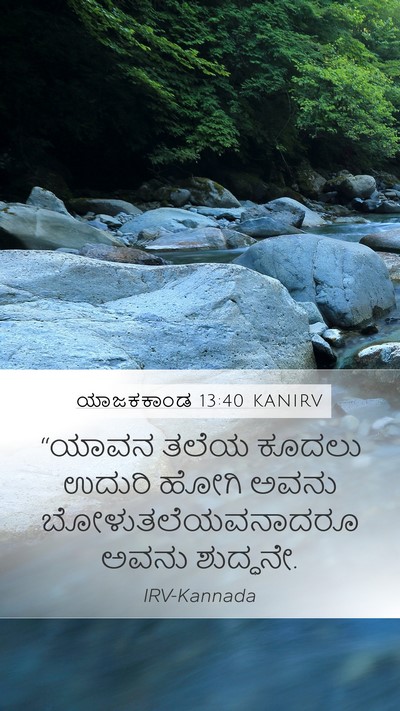 ಯಾಜಕಕಾಂಡ 13:40 KANIRV Mobile Phone Wallpaper - “ಯಾವನ ತಲೆಯ ಕೂದಲು - Mobile Bible Verse Wallpaper