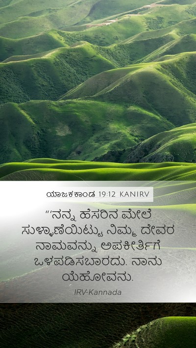 ಯಾಜಕಕಾಂಡ 19:12 KANIRV Bible Verse Image