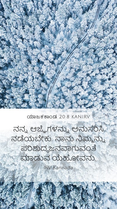 ಯಾಜಕಕಾಂಡ 20:8 KANIRV Mobile Phone Wallpaper - ನನ್ನ ಆಜ್ಞೆಗಳನ್ನು - Mobile Bible Verse Wallpaper