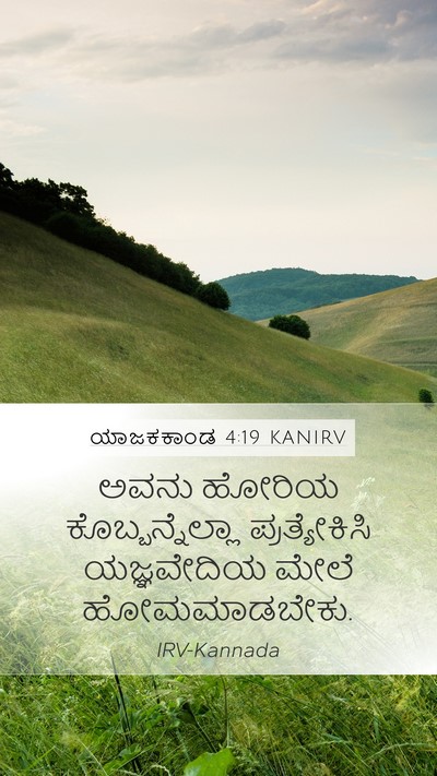 ಯಾಜಕಕಾಂಡ 4:19 KANIRV Bible Verse Image