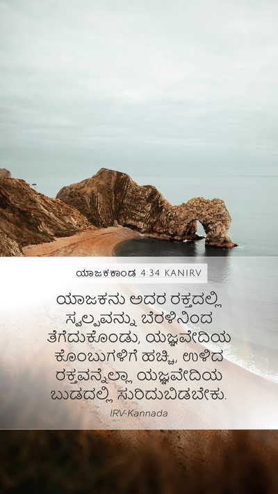 ಯಾಜಕಕಾಂಡ 4:34 KANIRV Bible Verse Image