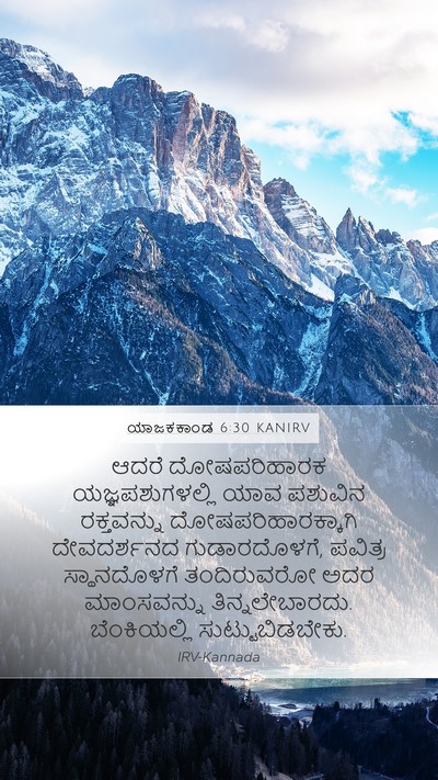 ಯಾಜಕಕಾಂಡ 6:30 KANIRV Bible Verse Image