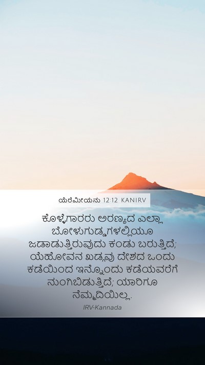 ಯೆರೆಮೀಯನು 12:12 KANIRV Bible Verse Image
