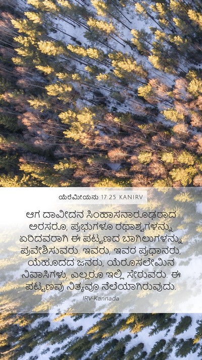 ಯೆರೆಮೀಯನು 17:25 KANIRV Bible Verse Image