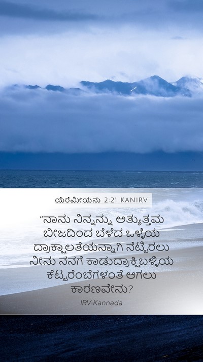 ಯೆರೆಮೀಯನು 2:21 KANIRV Mobile Phone Wallpaper - “ನಾನು ನಿನ್ನನ್ನು - Mobile Bible Verse Wallpaper