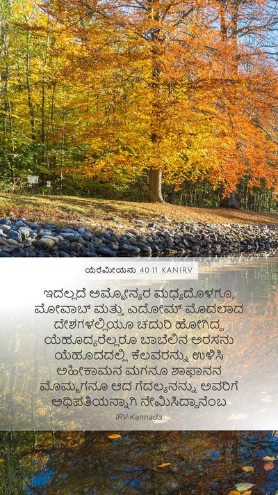 ಯೆರೆಮೀಯನು 40:11 KANIRV Bible Verse Image