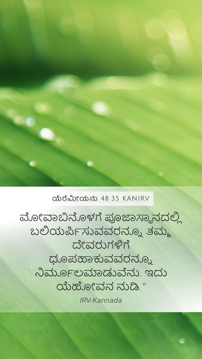 ಯೆರೆಮೀಯನು 48:35 KANIRV Bible Verse Image