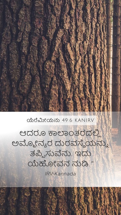 ಯೆರೆಮೀಯನು 49:6 KANIRV Bible Verse Image