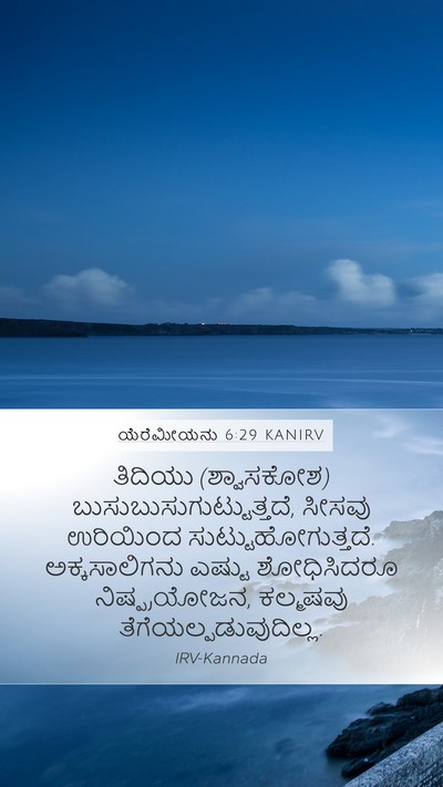 ಯೆರೆಮೀಯನು 6:29 KANIRV Bible Verse Image