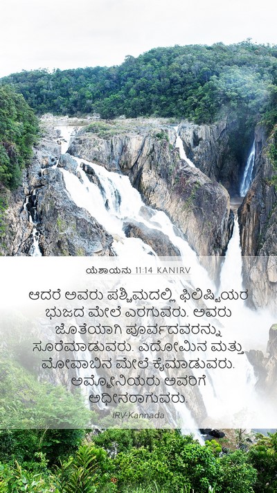 ಯೆಶಾಯನು 11:14 KANIRV Bible Verse Image
