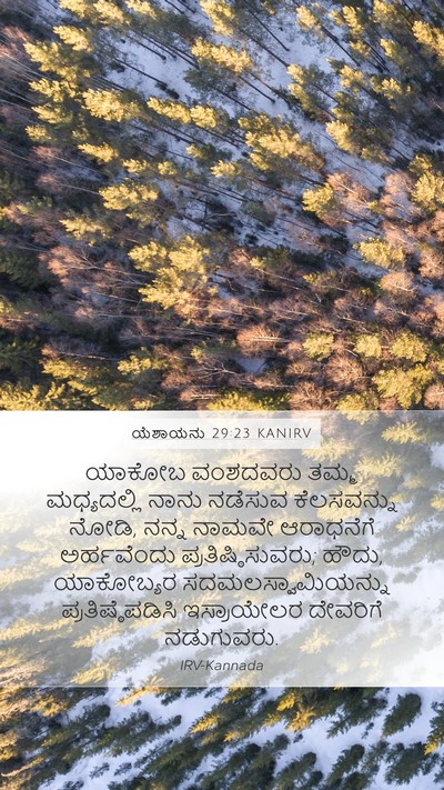 ಯೆಶಾಯನು 29:23 KANIRV Bible Verse Image