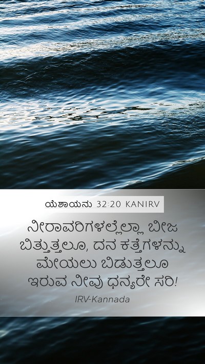ಯೆಶಾಯನು 32:20 KANIRV Bible Verse Image