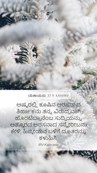 ಯೆಶಾಯನು 37:9 KANIRV Bible Verse Image