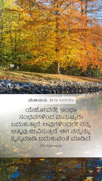ಯೆಶಾಯನು 38:16 KANIRV Bible Verse Image