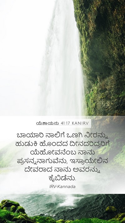 ಯೆಶಾಯನು 41:17 KANIRV Bible Verse Image