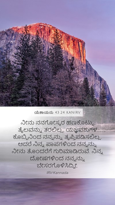ಯೆಶಾಯನು 43:24 KANIRV Bible Verse Image