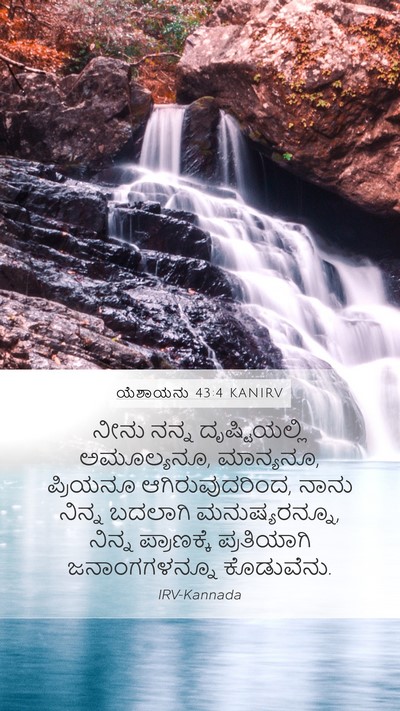 ಯೆಶಾಯನು 43:4 KANIRV Bible Verse Image