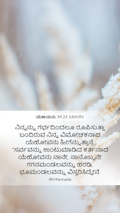 ಯೆಶಾಯನು 44:24 KANIRV Bible Verse Image