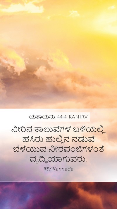 ಯೆಶಾಯನು 44:4 KANIRV Bible Verse Image