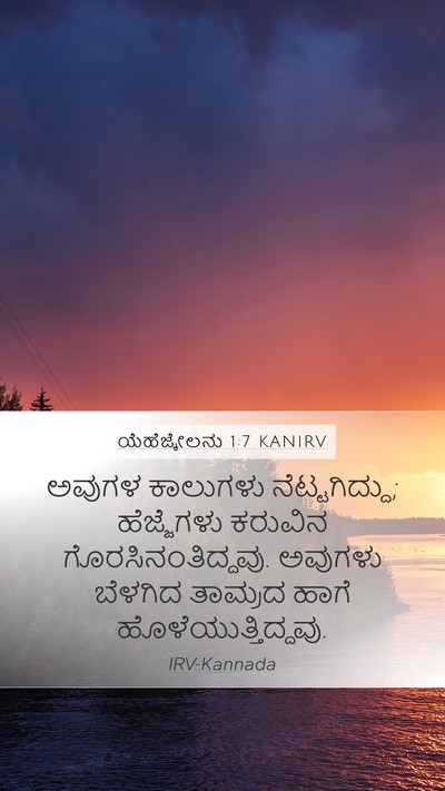 ಯೆಹೆಜ್ಕೇಲನು 1:7 KANIRV Bible Verse Image