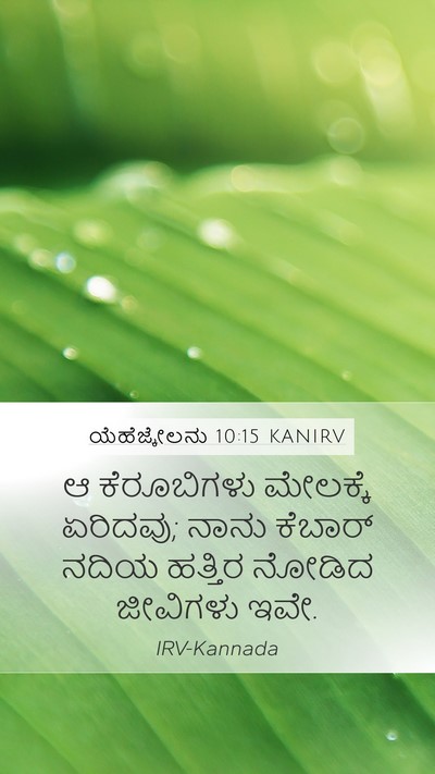 ಯೆಹೆಜ್ಕೇಲನು 10:15 KANIRV Bible Verse Image