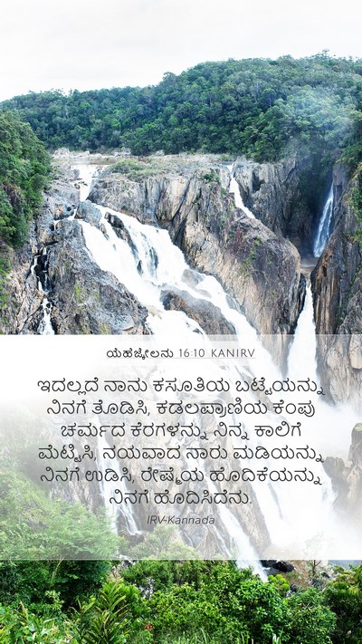 ಯೆಹೆಜ್ಕೇಲನು 16:10 KANIRV Bible Verse Image