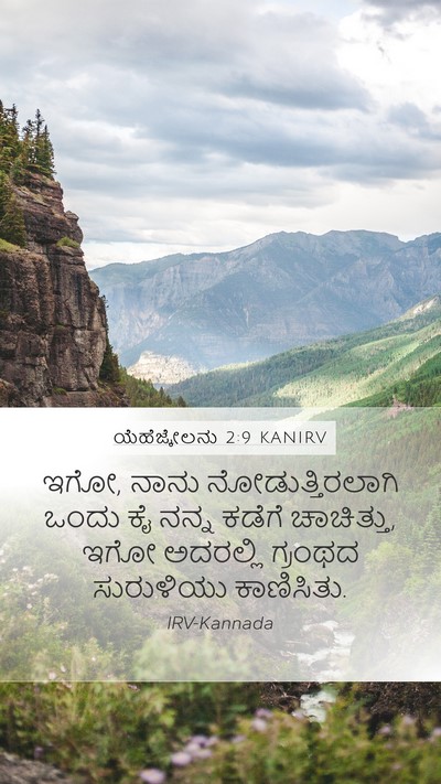 ಯೆಹೆಜ್ಕೇಲನು 2:9 KANIRV Bible Verse Image