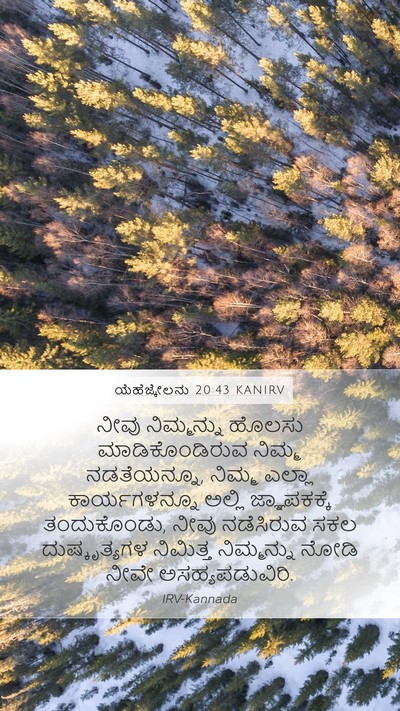 ಯೆಹೆಜ್ಕೇಲನು 20:43 KANIRV Bible Verse Image
