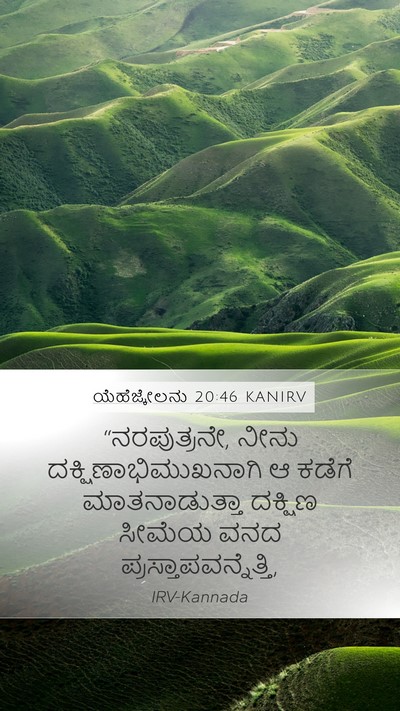 ಯೆಹೆಜ್ಕೇಲನು 20:46 KANIRV Bible Verse Image