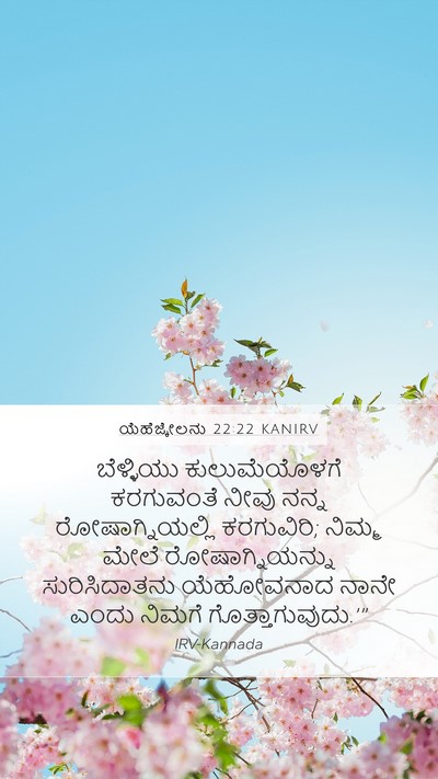 ಯೆಹೆಜ್ಕೇಲನು 22:22 KANIRV Bible Verse Image