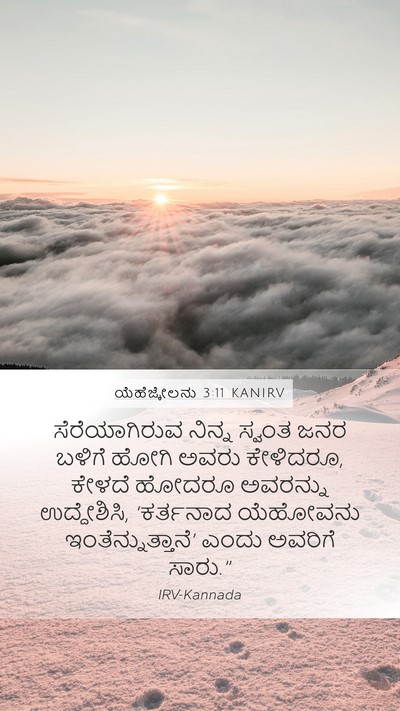 ಯೆಹೆಜ್ಕೇಲನು 3:11 KANIRV Bible Verse Image