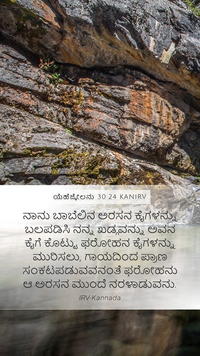 ಯೆಹೆಜ್ಕೇಲನು 30:24 KANIRV Bible Verse Image