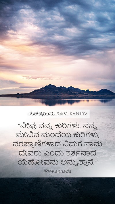 ಯೆಹೆಜ್ಕೇಲನು 34:31 KANIRV Bible Verse Image