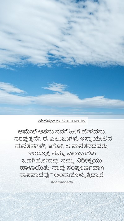 ಯೆಹೆಜ್ಕೇಲನು 37:11 KANIRV Bible Verse Image
