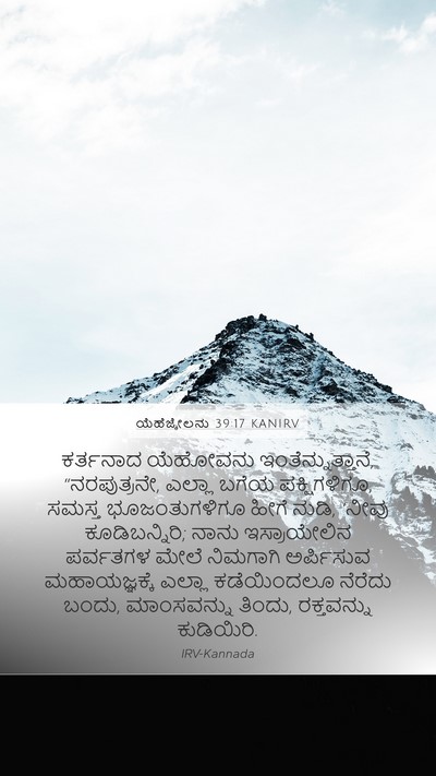 ಯೆಹೆಜ್ಕೇಲನು 39:17 KANIRV Bible Verse Image