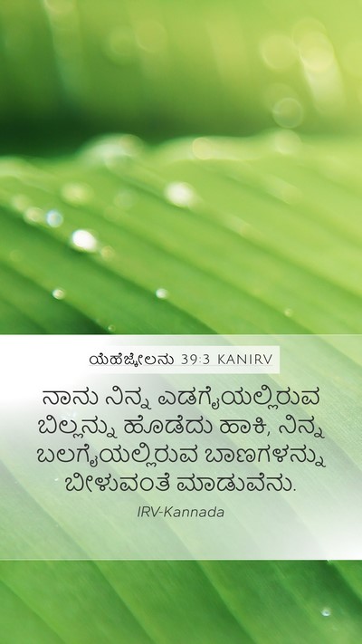 ಯೆಹೆಜ್ಕೇಲನು 39:3 KANIRV Mobile Phone Wallpaper - ನಾನು ನಿನ್ನ - Mobile Bible Verse Wallpaper