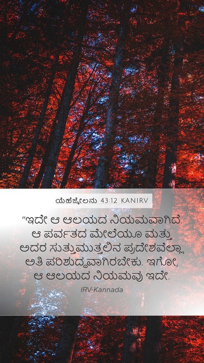 ಯೆಹೆಜ್ಕೇಲನು 43:12 KANIRV Mobile Phone Wallpaper - “ಇದೇ ಆ ಆಲಯದ - Mobile Bible Verse Wallpaper