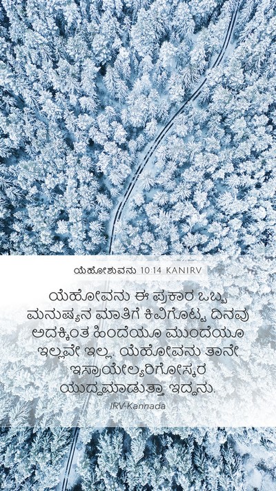 ಯೆಹೋಶುವನು 10:14 KANIRV Bible Verse Image