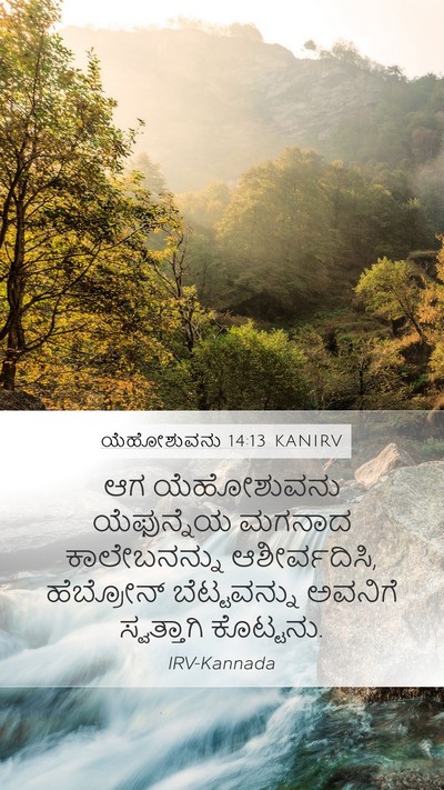 ಯೆಹೋಶುವನು 14:13 KANIRV Bible Verse Image