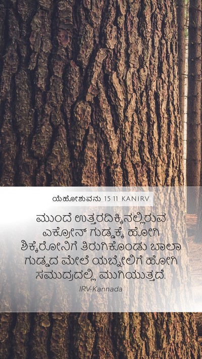 ಯೆಹೋಶುವನು 15:11 KANIRV Mobile Phone Wallpaper - ಮುಂದೆ - Mobile Bible Verse Wallpaper