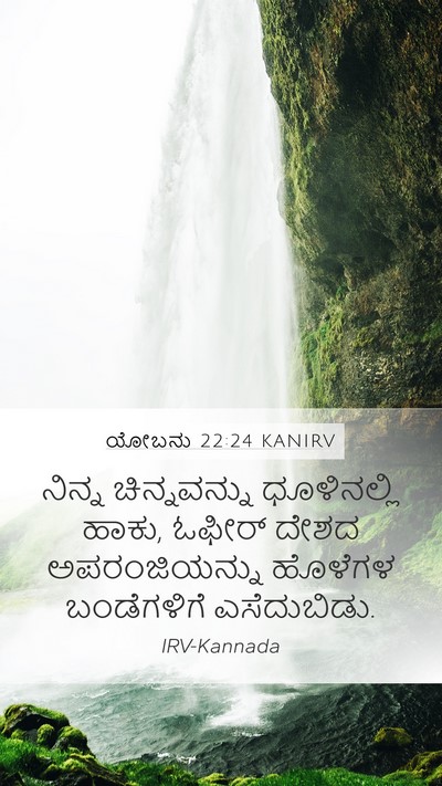 ಯೋಬನು 22:24 KANIRV Bible Verse Image