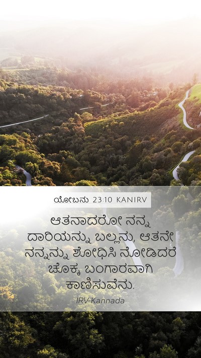 ಯೋಬನು 23:10 KANIRV Bible Verse Image