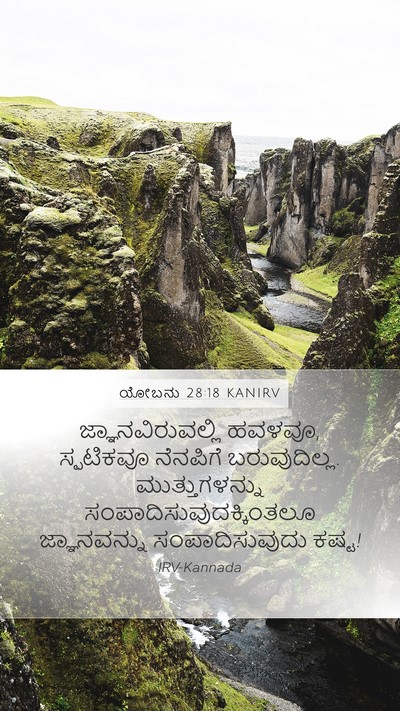 ಯೋಬನು 28:18 KANIRV Bible Verse Image